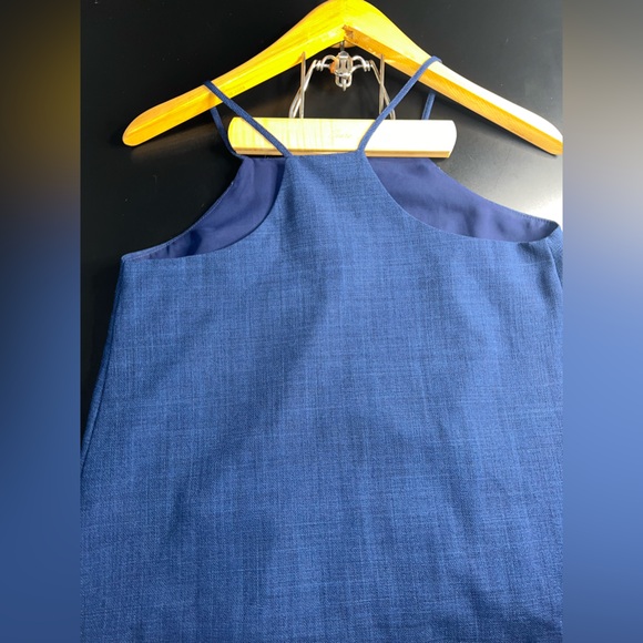 Sugar + Lips, Navy Blue Sleeveless Pom Pom Hem Size Small NWOT W/Defect* - Picture 10 of 12